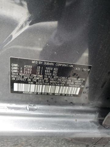 2018 SUBARU IMPREZA 4S3GTAA61J3744088