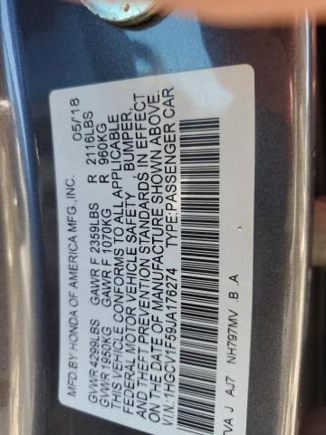 2018 HONDA ACCORD EXL 1HGCV1F59JA176274