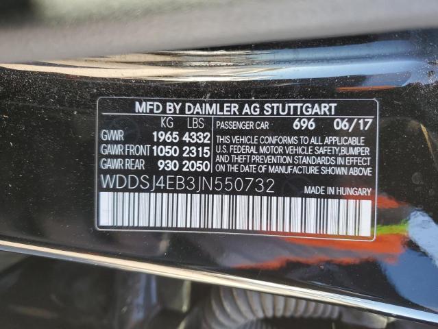 VIN WDDSJ4EB3JN550732 2018 Mercedes-Benz CLA-Class,... no.13