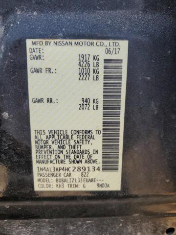 2017 NISSAN ALTIMA 2.5 1N4AL3AP4HC289134