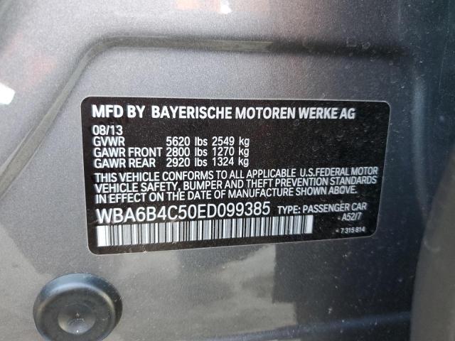 VIN WBA6B4C50ED099385 2014 BMW 6 Series, 650 Xi Gra... no.12