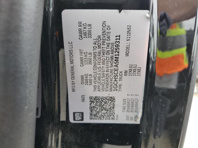 2021 CHEVROLET COLORADO L 1GCHSCEA5M1259311