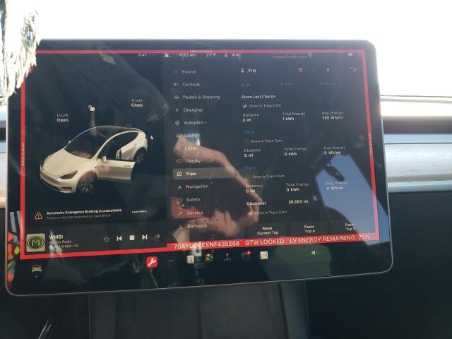 2022 TESLA MODEL Y - 7SAYGDEEXNF435288