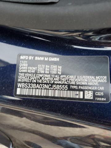 2022 BMW M4 COMPETI - WBS33BA03NCJ58555