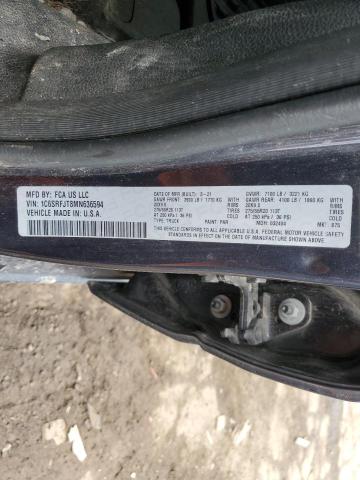 2021 RAM 1500 LARAM 1C6SRFJT8MN636594