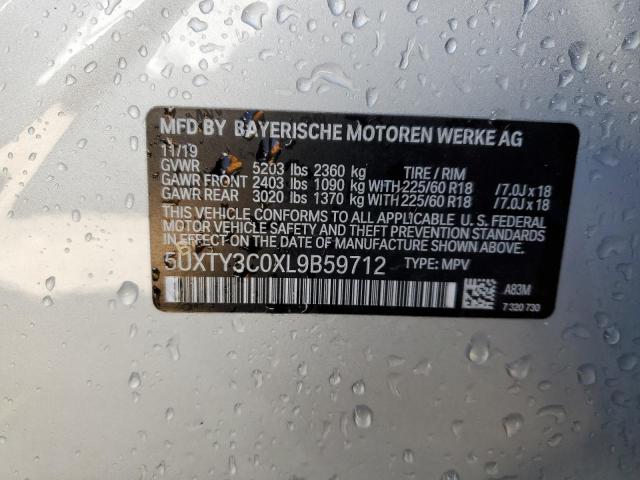 2020 BMW X3 SDRIVE3 5UXTY3C0XL9B59712