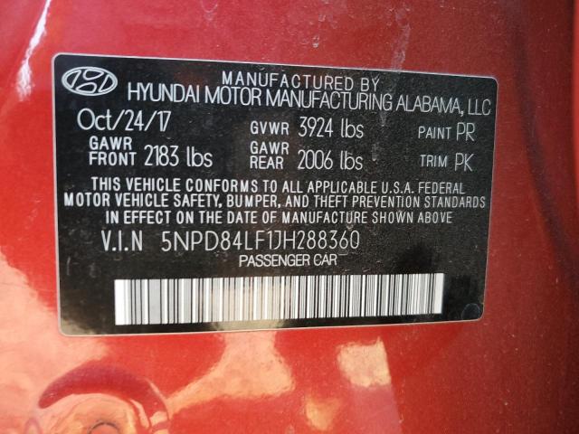 2018 HYUNDAI ELANTRA SE - 5NPD84LF1JH288360