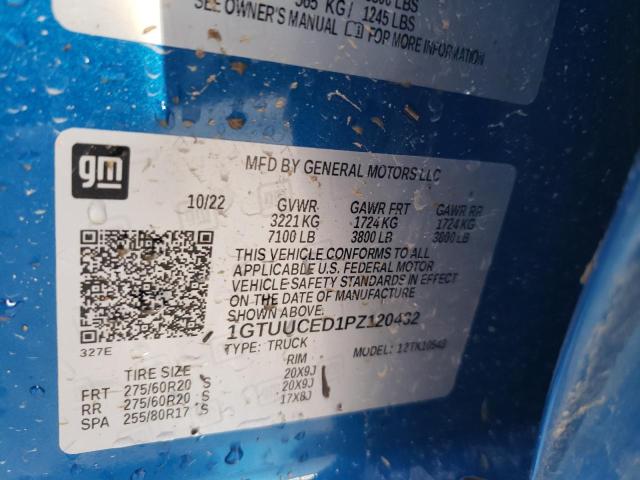 2023 GMC SIERRA K15 1GTUUCED1PZ120432