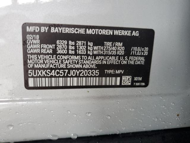 5UXKS4C57J0Y20335 2018 BMW X5, photo no. 13