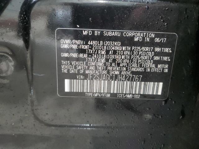 Lot #2475513948 2018 SUBARU FORESTER 2 salvage car