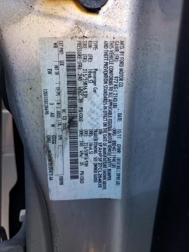 1FAHP3F27CL264835 2012 Ford Focus Se 1FAHP3F27CL264835 2012 Ford Focus Se