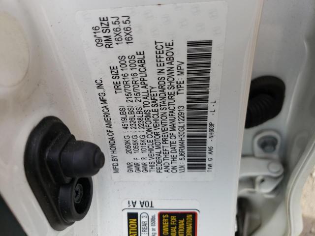 2016 HONDA CR-V LX - 5J6RM4H30GL122913