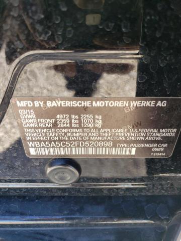 2015 BMW 528 I WBA5A5C52FD520898