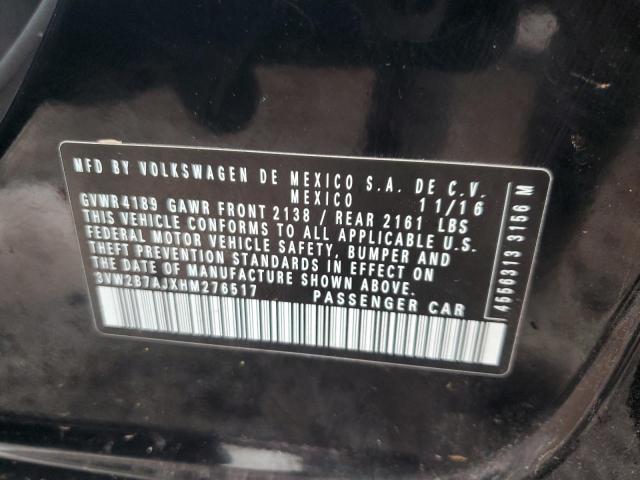 2017 VOLKSWAGEN JETTA S 3VW2B7AJXHM276517