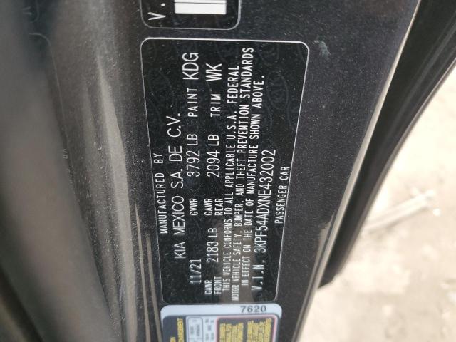 2022 KIA FORTE GT L 3KPF54ADXNE432002
