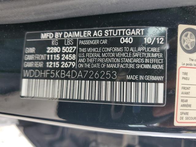 VIN WDDHF5KB4DA726253 2013 Mercedes-Benz E-Class, 350 no.12