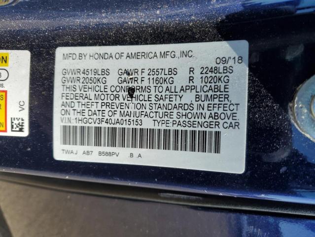 2018 HONDA ACCORD HYB 1HGCV3F40JA015153