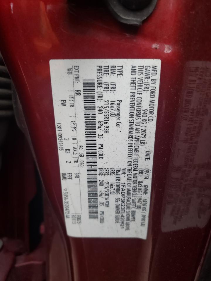 1FADP3K23EL420621 2014 Ford Focus Se