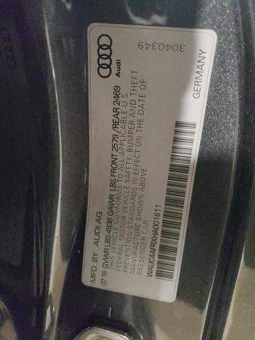 2017 AUDI S5 WAUC4AFRXHA001611