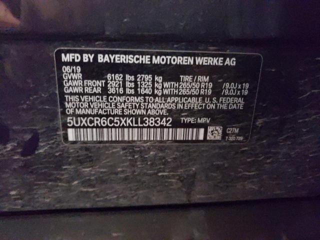 5UXCR6C5XKLL38342 2019 BMW X5, photo no. 12