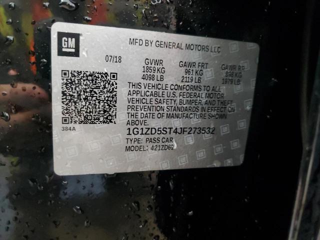 2018 CHEVROLET MALIBU LT 1G1ZD5ST4JF273532