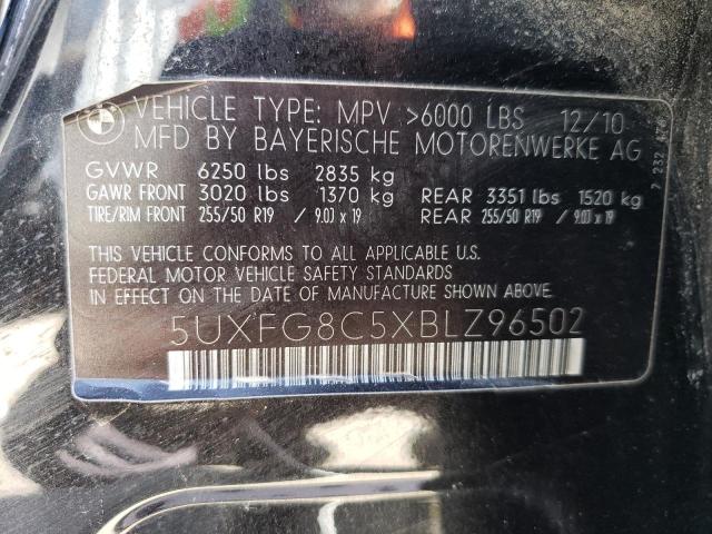 2011 BMW X6 xDrive50I VIN: 5UXFG8C5XBLZ96502 Lot: 44977104