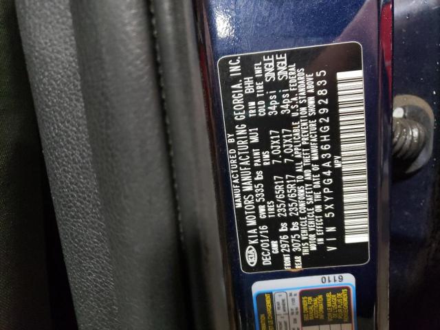 2017 KIA SORENTO LX 5XYPG4A36HG292835