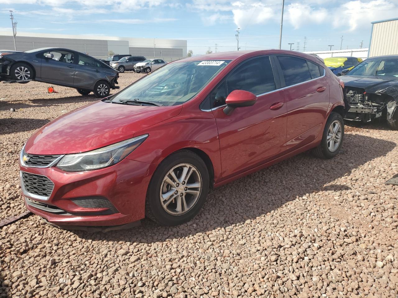 2018 Chevrolet Cruze Lt vin: 3G1BE6SM8JS596295