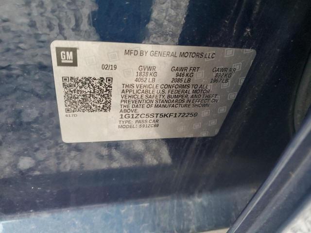 2019 CHEVROLET MALIBU LS - 1G1ZC5ST5KF172259