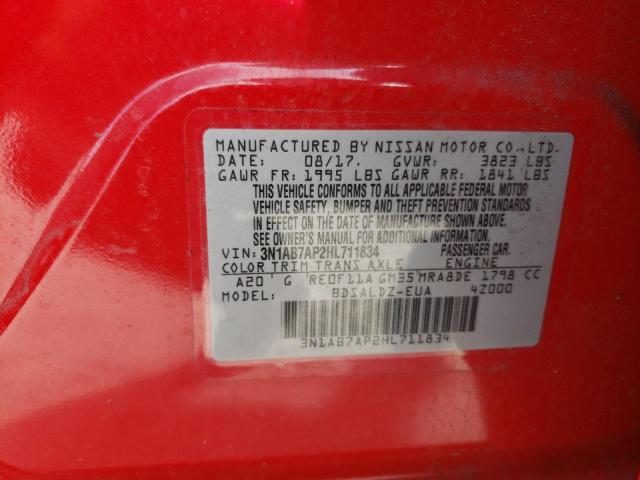 2017 NISSAN SENTRA - 3N1AB7AP2HL711834