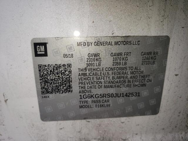 2018 CADILLAC CT6 PREMIU 1G6KG5RS0JU142531