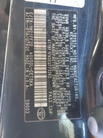 VIN 4T1BF1FK0EU773262 2014 Toyota Camry, L no.12