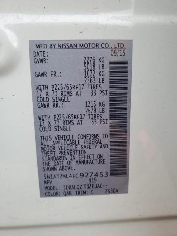 2015 NISSAN ROGUE S - 5N1AT2ML4FC927453