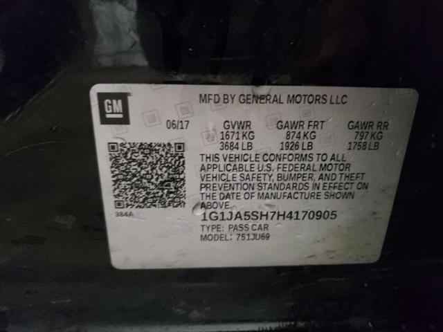 2017 CHEVROLET SONIC LS - 1G1JA5SH7H4170905