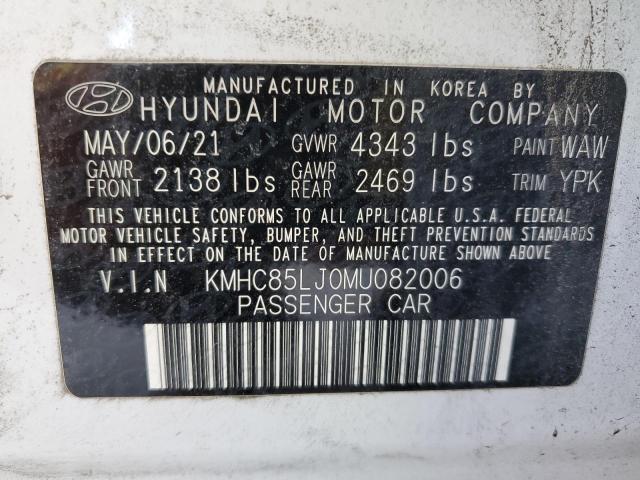 2021 HYUNDAI IONIQ LIMI KMHC85LJ0MU082006