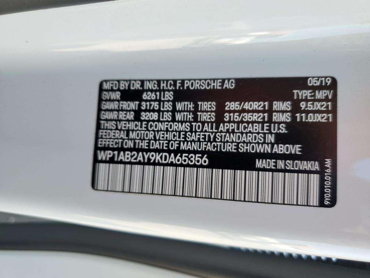 Фото: WP1AB2AY9KDA65356 - 13