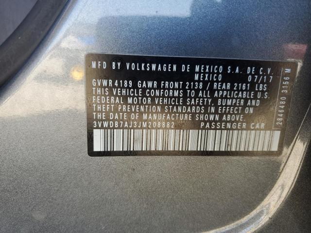 2018 VOLKSWAGEN JETTA SE - 3VWDB7AJ3JM208882