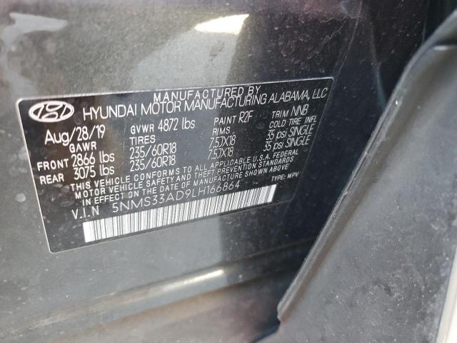 2020 HYUNDAI SANTA FE S - 5NMS33AD9LH166864