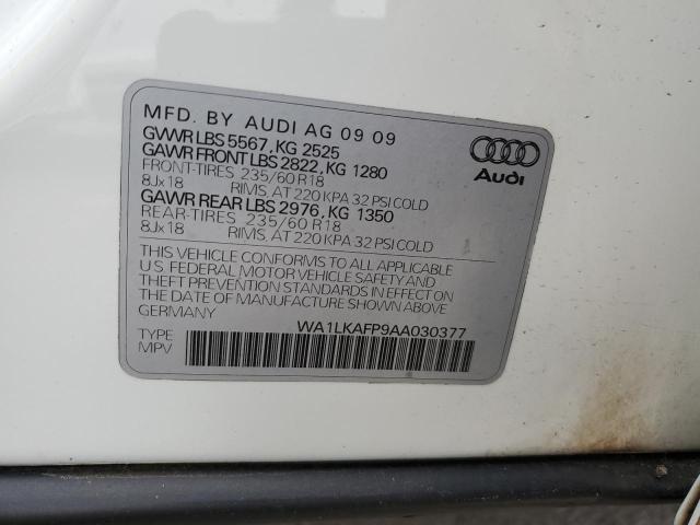 2010 Audi Q5 Premium Plus VIN: WA1LKAFP9AA030377 Lot: 39966484