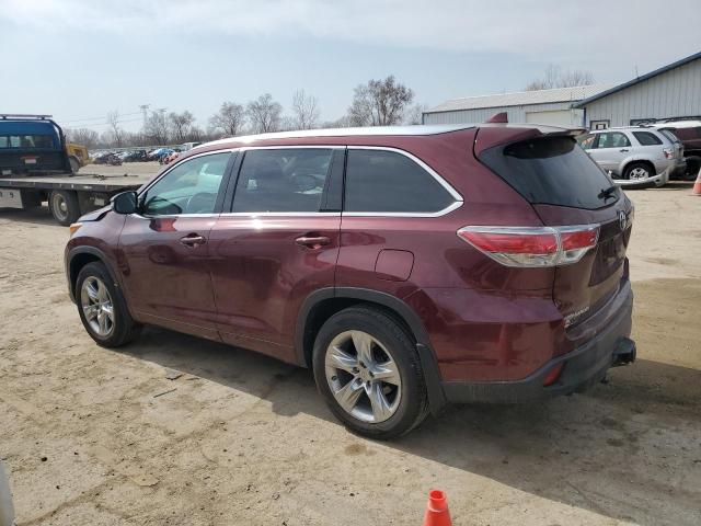 VIN 5TDDKRFH3ES019644 2014 Toyota Highlander, Limited no.2