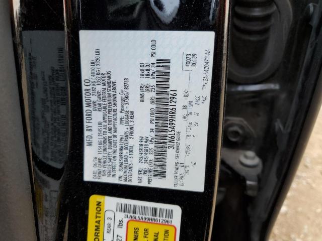 2017 LINCOLN MKZ PREMIE 3LN6L5A99HR612961