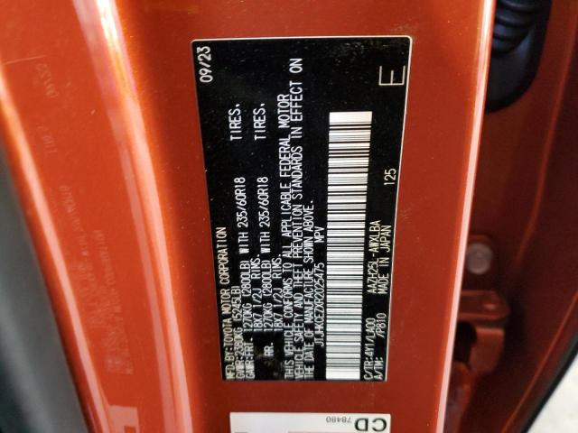 2024 LEXUS NX 350H BA JTJHKCEZXR2025475