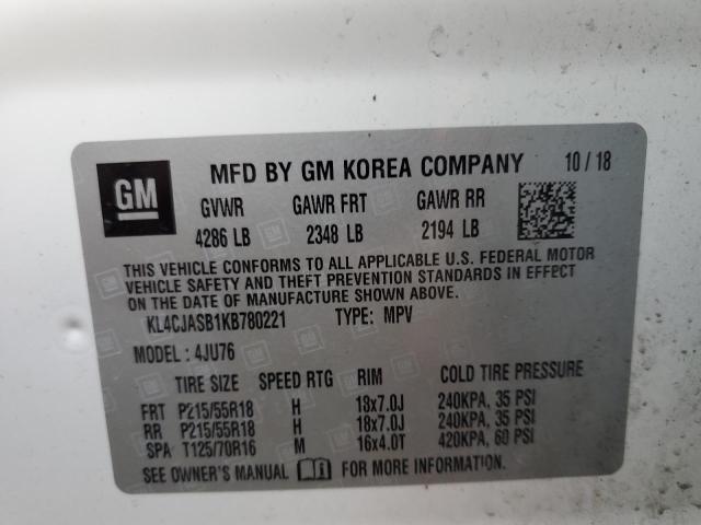 2019 BUICK ENCORE PRE KL4CJASB1KB780221