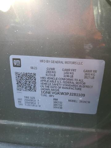 2023 CHEVROLET TRAVERSE L 1GNEVGKW3PJ281109