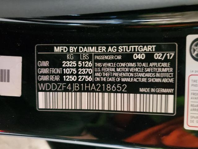 2017 MERCEDES-BENZ E 300 WDDZF4JB1HA218652