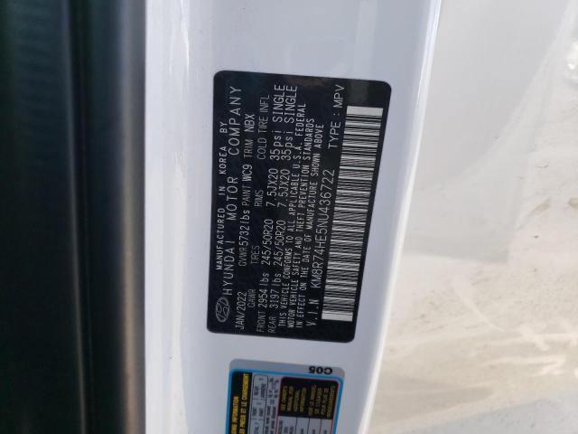 2022 Hyundai Palisade Calligraphy VIN: KM8R74HE5NU436722 Lot: 44037004