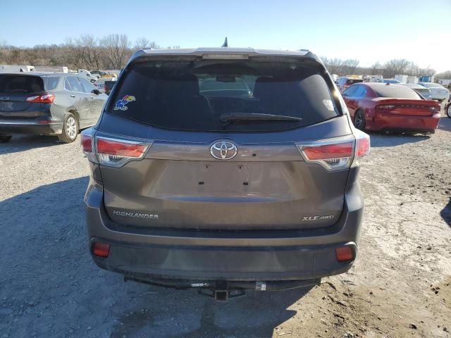 VIN 5TDJKRFH7ES064394 2014 Toyota Highlander, Xle no.6