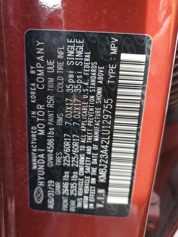 2020 HYUNDAI TUCSON SE KM8J23A42LU129755