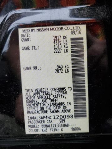 2017 NISSAN ALTIMA 2.5 1N4AL3AP4HC120098