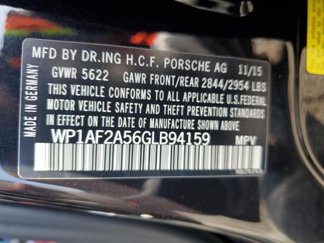 2016 PORSCHE MACAN TURB - WP1AF2A56GLB94159